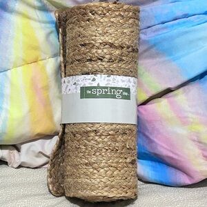 NWT Hobby Lobby woven table runner. 13” x 72”. Perfect for summer or fall table